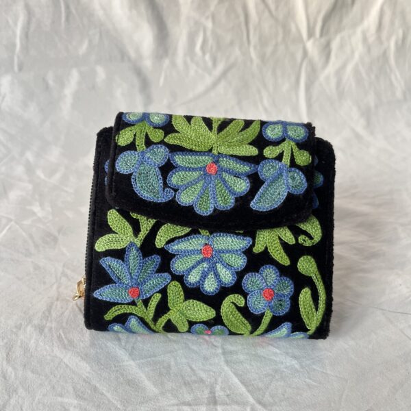 Velvet Mini Wallet Black