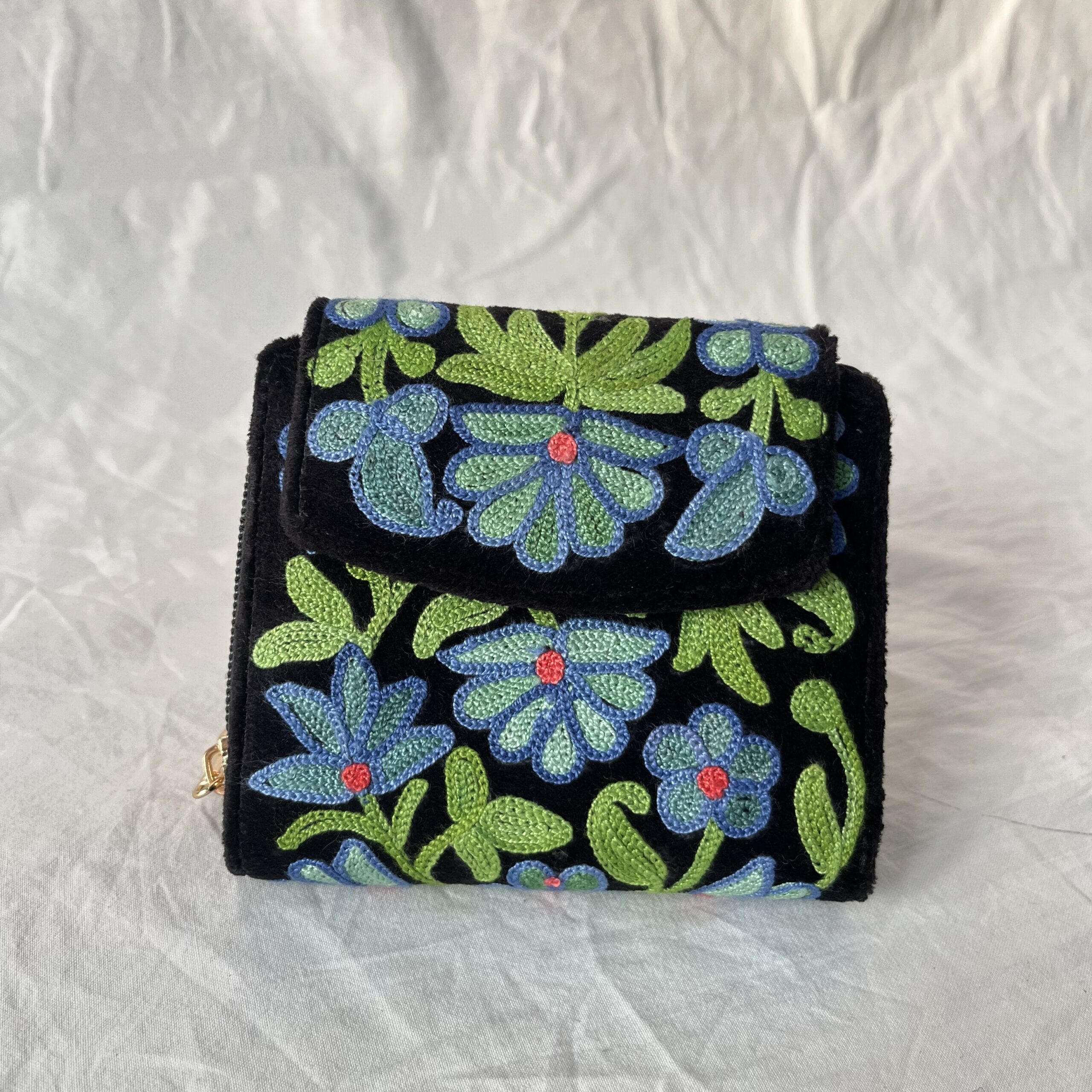 Velvet Mini Wallet Black