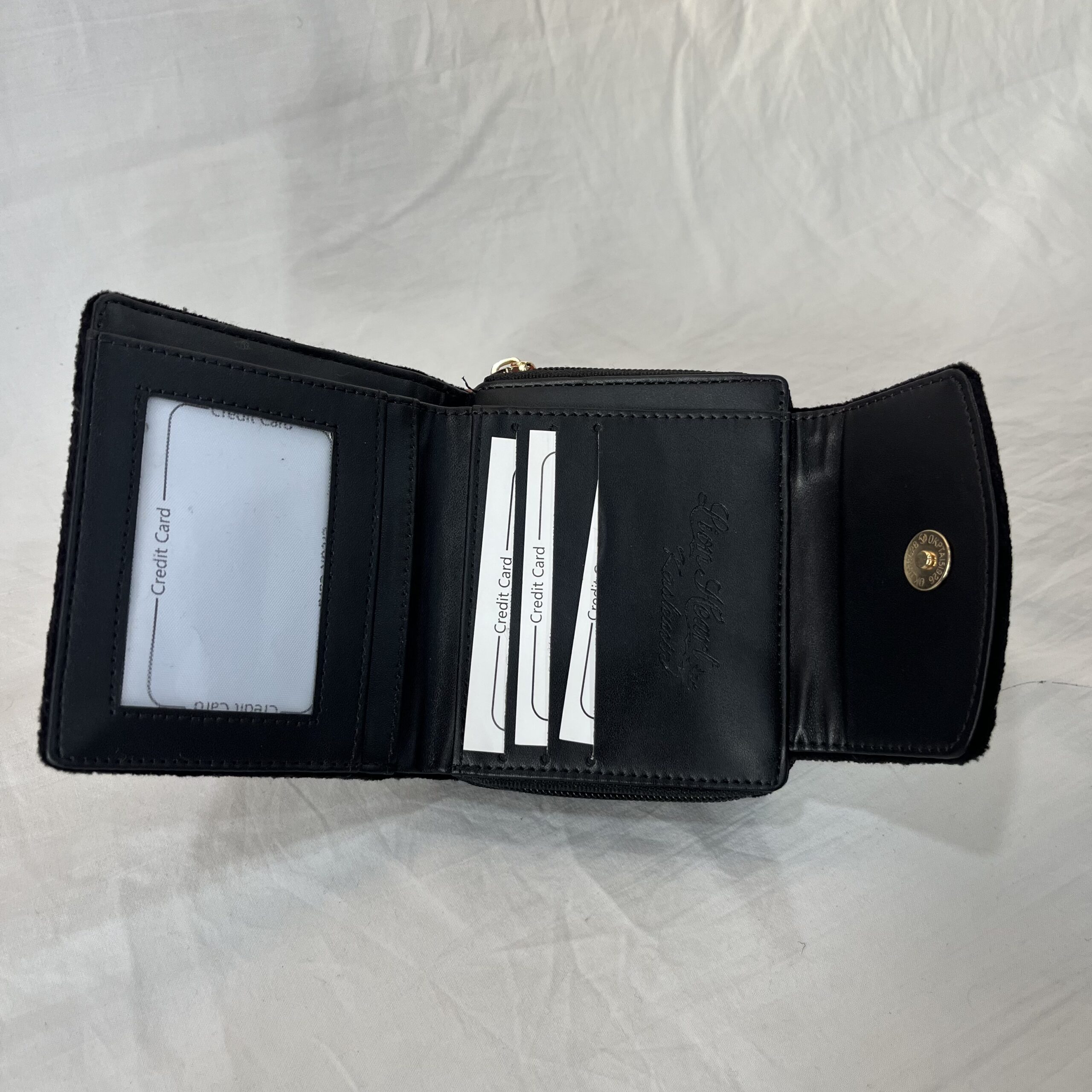 Velvet Mini Wallet Black - Image 3