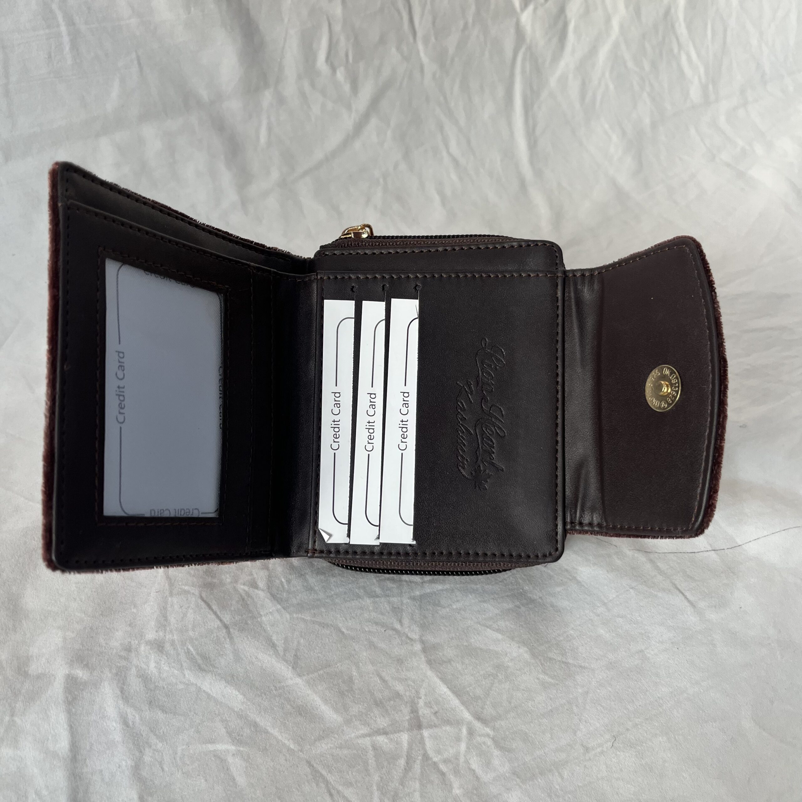 Velvet Mini Wallet Brown - Image 3
