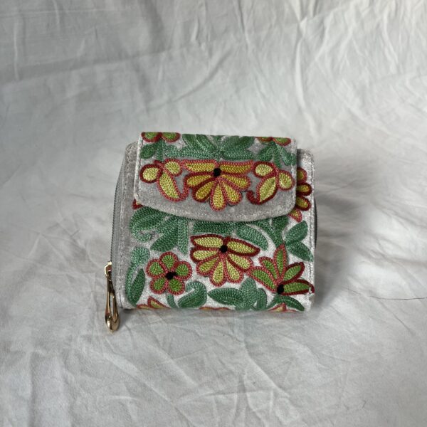 Velvet Mini Wallet Grey