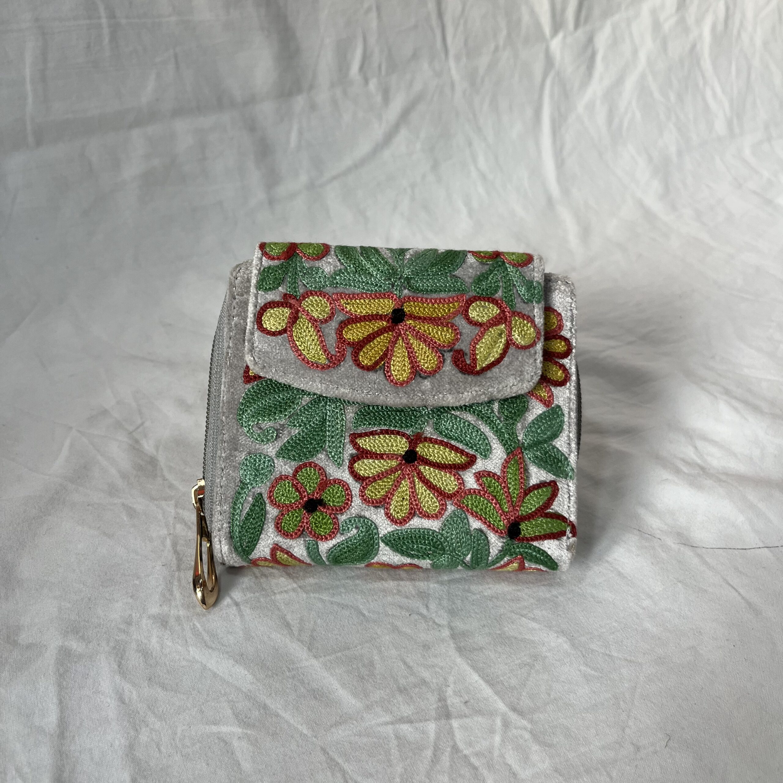 Velvet Mini Wallet Grey