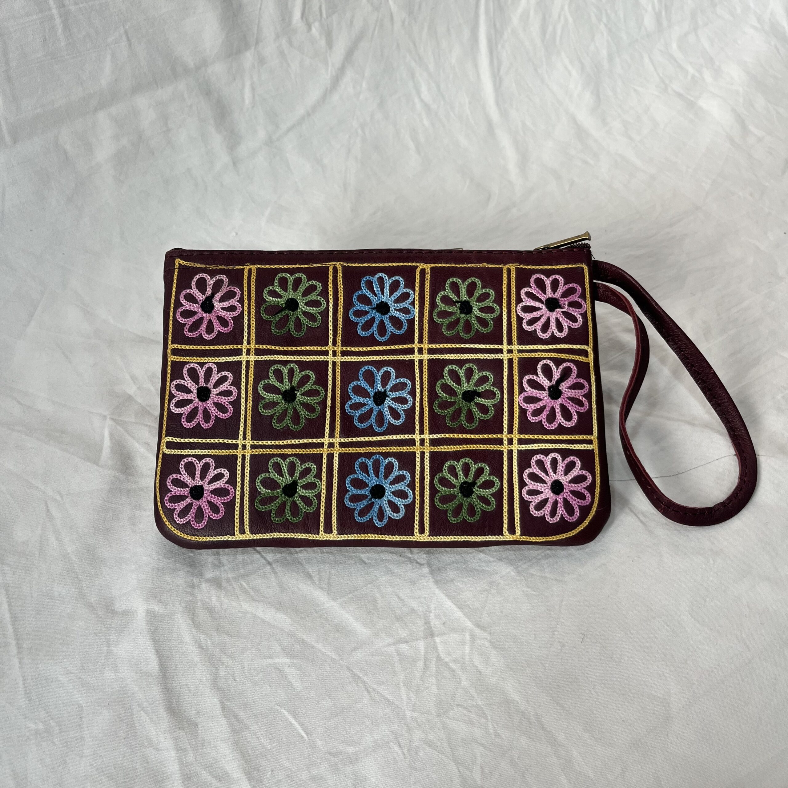 Zip Bag Leather Pouch