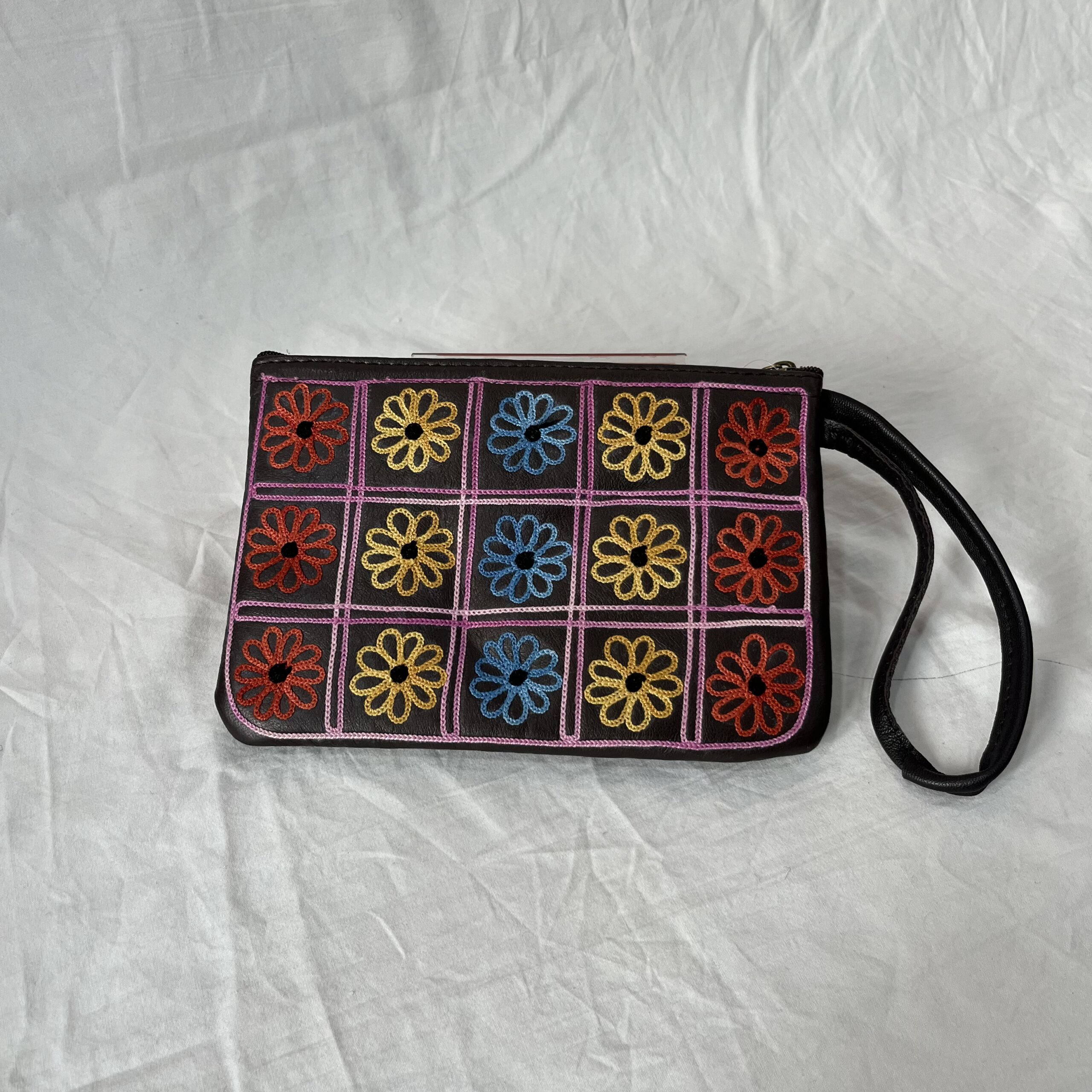 Zip Bag Leather Pouch