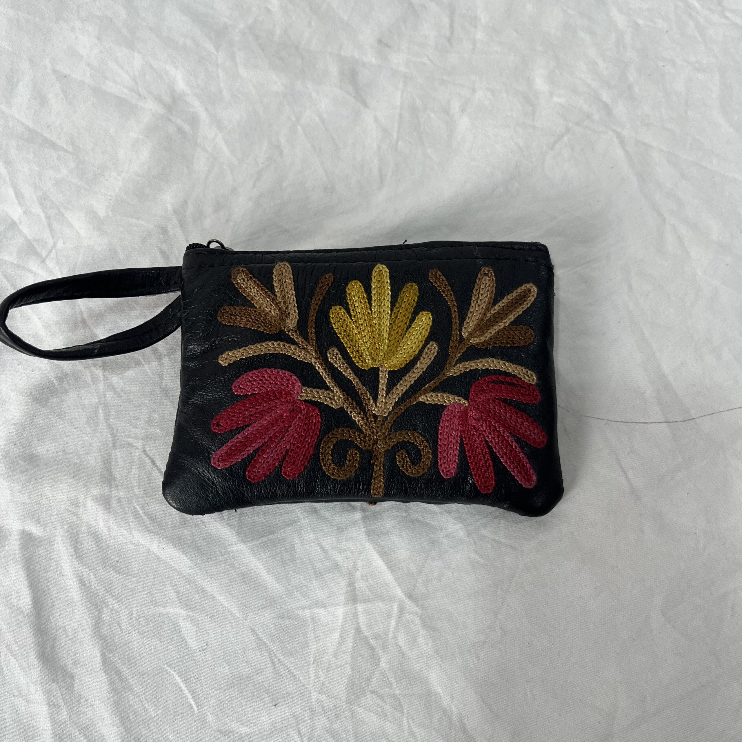 Zip Leather Pouch