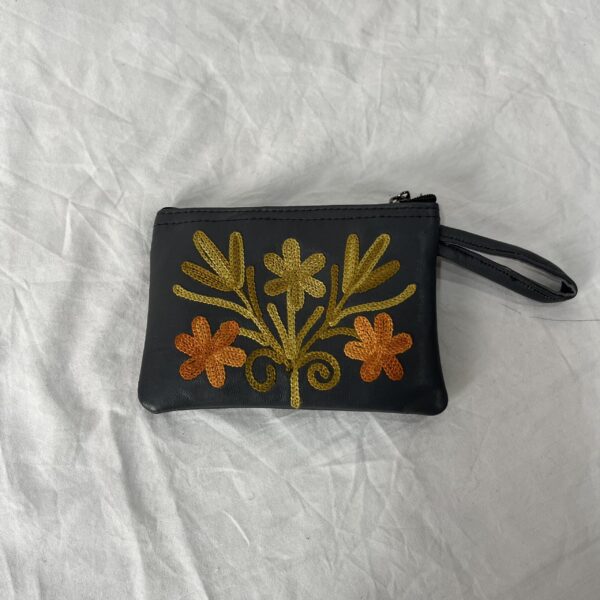 Zip Leather Pouch