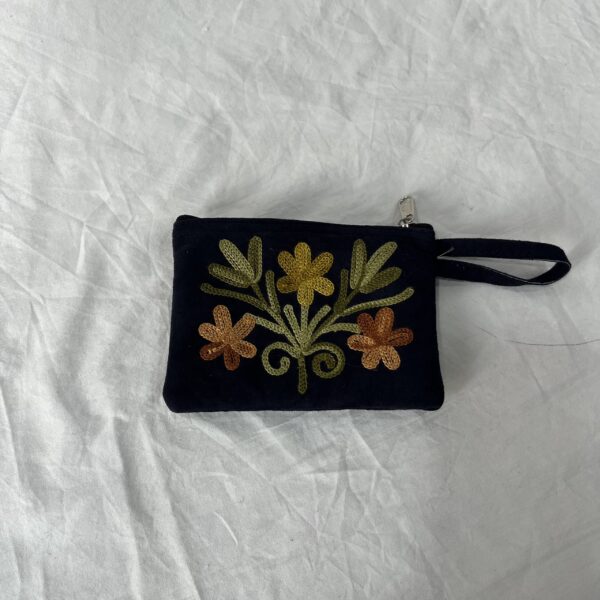 Zip Suede Pouch