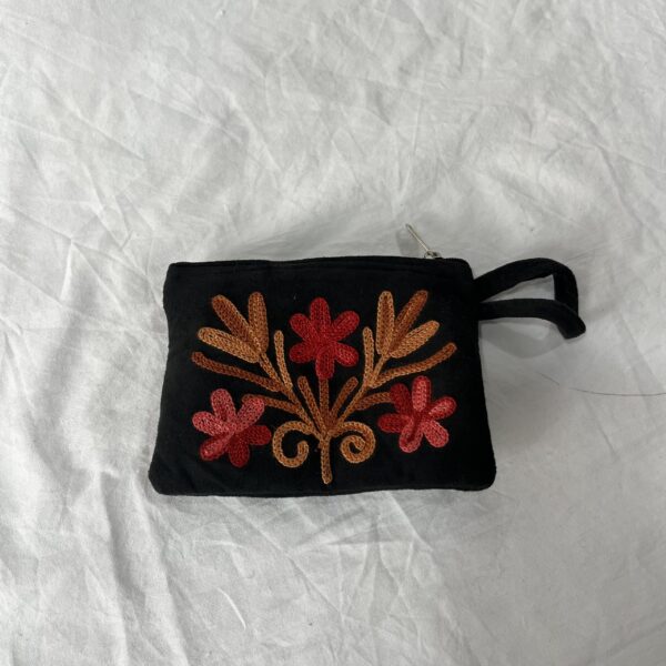 Zip Suede Pouch