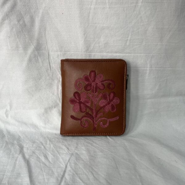 Leather Mini Wallet brown
