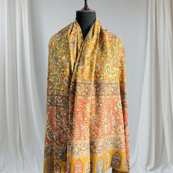 fine-wool-double-kani-shawl-yellow