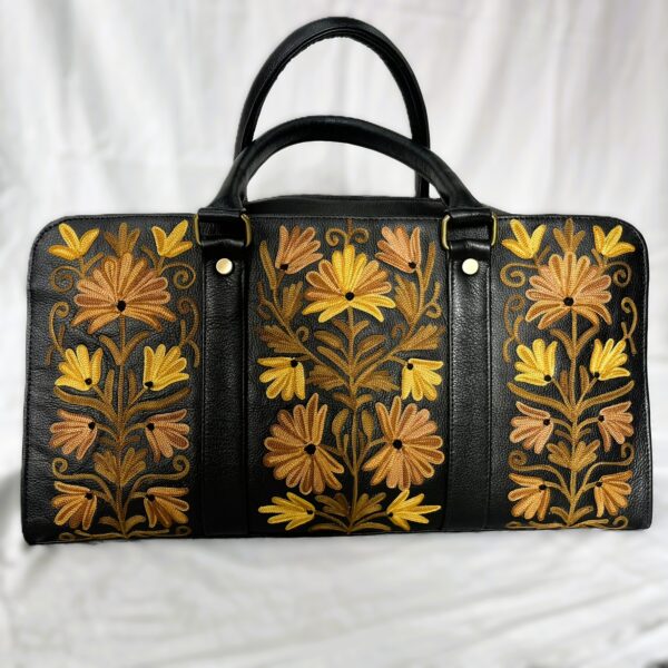 Travel Bag Golden Bloom Black