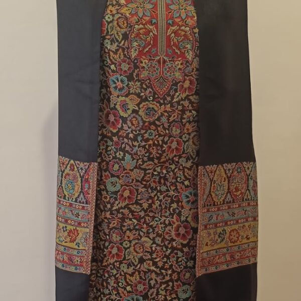 Woolen Suit Set unstitched with Palla Stole