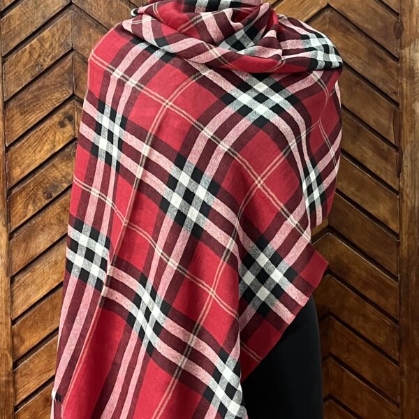 wool-check-stole-red-black