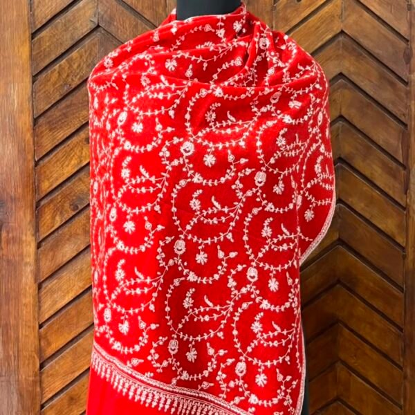 Red Pashmina Jalli